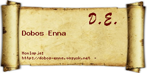 Dobos Enna névjegykártya